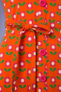 Tante Betsy - 60s Betsy Bloms Dress in Orange 3