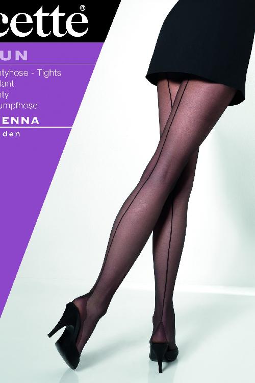 Cette - Collants couture Vienna Années 50 en Noir 16 deniers 2