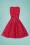 Dolly and Dotty - 50s Lola Polkadot Swing Dress in Red and White 7