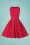 Dolly and Dotty - 50s Lola Polkadot Swing Dress in Red and White 3