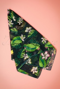 Collectif Clothing - Tropisches Vogelbandana im Grün 3