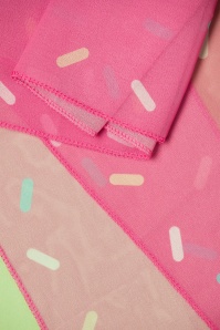 Collectif Clothing - 50s Sprinkles Bandana in Pink 2