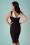 Tatyana - 50s Jazmin Pencil Dress in Black 10