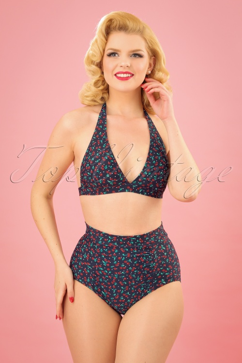 King Louie - 50s Kylie Marilyn Cherise Bikini in Navy