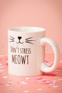 Sass & Belle - 60s Don't Stress Meowt Mug 3