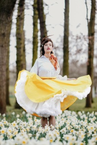Bunny - 50s Paula Swing Skirt in Pastel Yellow 3