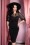 Vixen by Micheline Pitt - Exclusief TopVintage ~ Frenchie Pencil Dress in zwart
