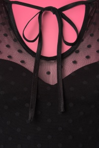 Vixen by Micheline Pitt - 30s Frenchie Swing Dress in Black 6
