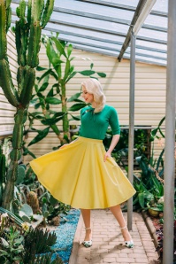Bunny - 50s Paula Swing Skirt in Pastel Yellow 6