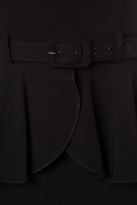 Collectif Clothing - Mae Pencil Dress Années 50 en Noir 4
