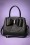 La Parisienne - 50s The Big Bow Handbag in Black 2