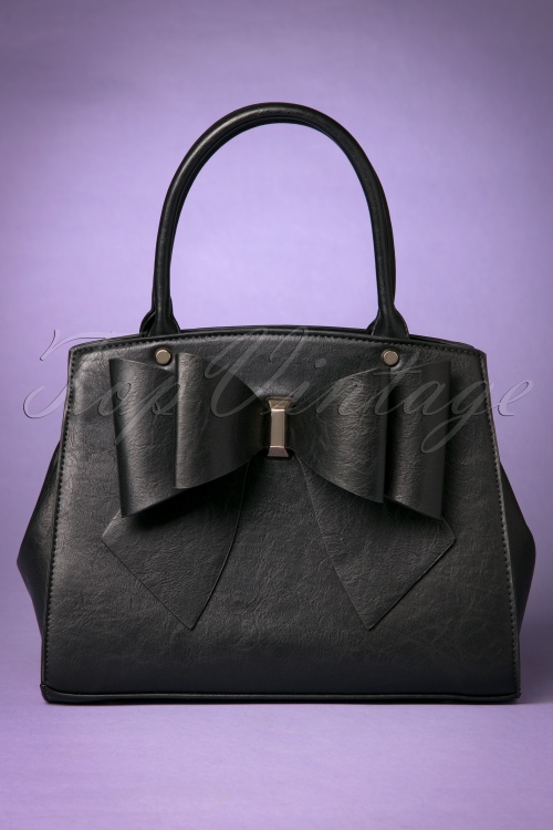 La Parisienne - Die Big Bow Handtasche in Schwarz