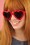 Glamfemme Heart Sunglasses in Red 260 20 25813 2W