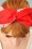 Be Bop a Hairbands - Cherry Polkadot Hair Scarf Années 50 en Blanc et Rouge 2