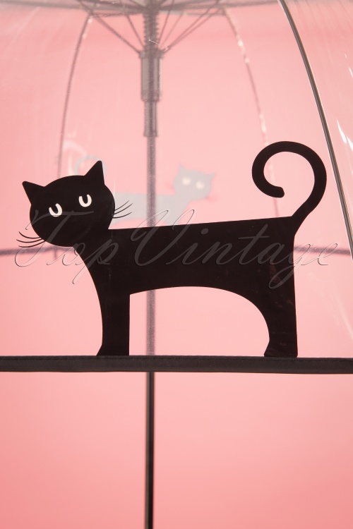 So Rainy - Standing Cat Dome Umbrella Années 50 2