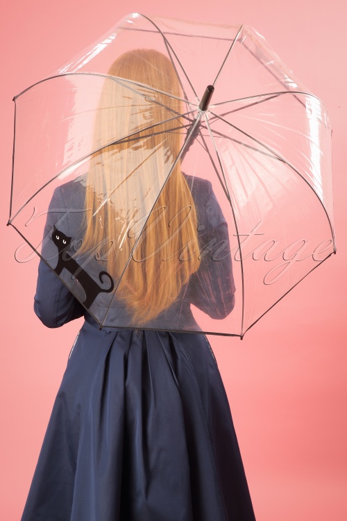 So Rainy - Standing Cat Dome Umbrella Années 50 4