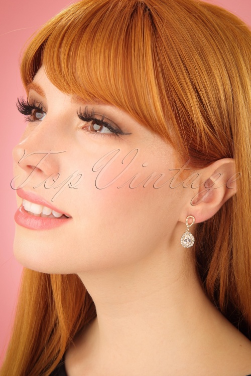 Viva by Tendenza - 50s Vivia Classic Diamond Earrings in Gold 2