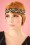GatsbyLady - Eliza Embellished Headband Années 20 en Noir et Doré