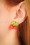 Glitz-o-Matic - 50s Vitamin Cherry Stud Earrings in Red 3