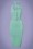 Collectif Clothing - Wanda Pencil Dress Années 50 en Vert Menthe 2