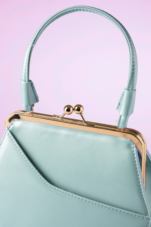 Tatyana - 50s To Die For Handbag In Ice Blue 2
