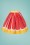 Collectif Clothing - Jasmine Grapefruit Swing Skirt Années 50 en Jaune et Rose 5