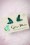 Glitz-o-Matic - Boomerang Confetti Earstuds Années 50 en Turquoise 2