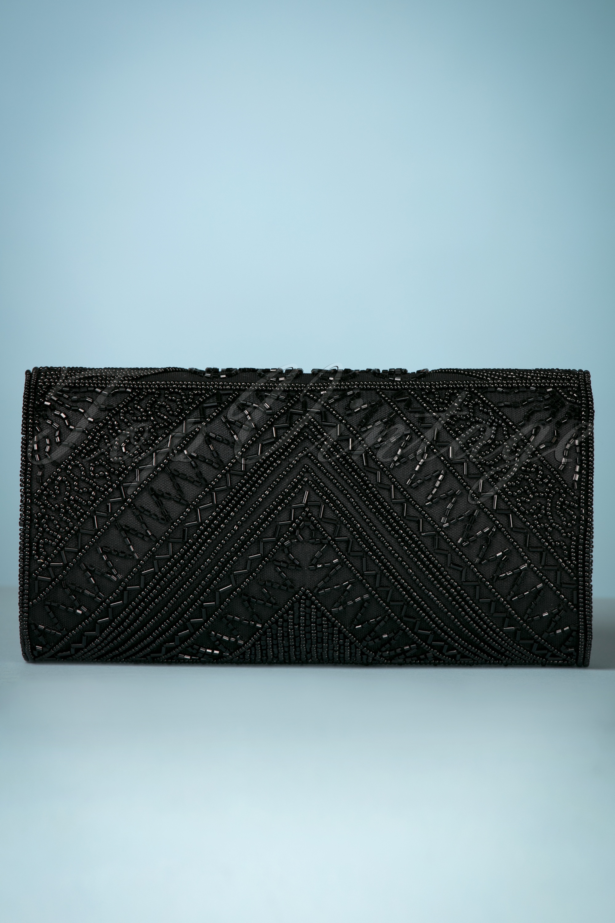 GatsbyLady - Beatrice clutch met kralen in zwart 6