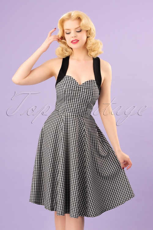 Summer Sweetheart Dress White Black