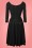 Vixen by Micheline Pitt - 50s Starlet Swing Dress in Black 6