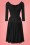 Vixen by Micheline Pitt - 50s Starlet Swing Dress in Black 3