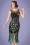 Unique Vintage - Antoinette Beaded Peacock Flapper Dress Années 20 en Noir et Vert 2