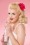 Collectif Clothing - 50s Verity Rose Hair Clip in Pink 3