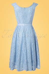 Banned Retro - 50s Love Lace Swing Dress in Lavender Blue 4