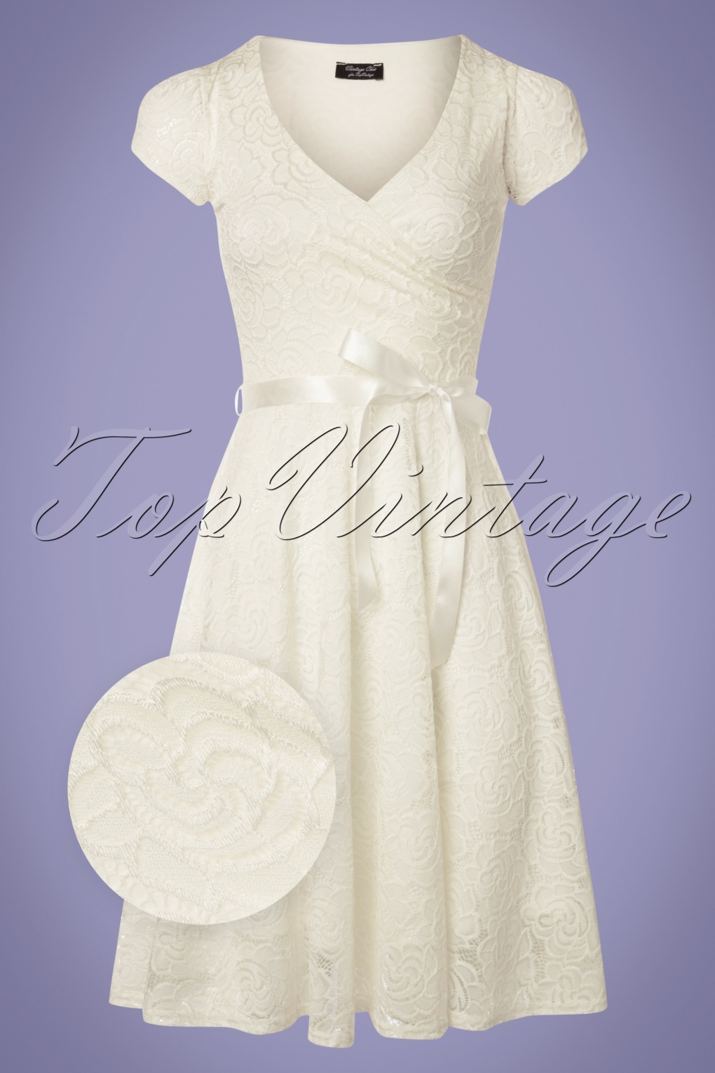 ivory 50s swing dress