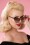 Collectif Clothing - Flirty Jess Sunglasses Années 50 en Brun 2