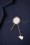 Collectif Clothing - 50s Badminton Pin Brooch in White 2