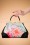 Woody Ellen - Idda Floral Retro Handbag Années 50 en Bleu Pastel 4