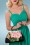 Woody Ellen - Libre Floral Retro Handbag Années 50 en Jaune