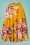 Steady Clothing - 50s Flora Floral Thrills Skirt in Mustard
