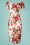 Celia Rose - 50s Bardot Flower Pencil Dress in Ivory 3
