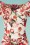 Celia Rose - 50s Bardot Flower Pencil Dress in Ivory 2