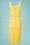 Collectif Clothing Ines Plain Pencil Dress in Yellow 22841 20171120 0010w
