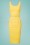 Collectif Clothing Ines Plain Pencil Dress in Yellow 22841 20171120 0004w