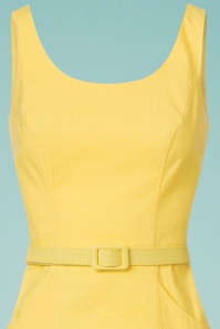 Collectif Clothing - Ines Bleistiftkleid in Gelb 3