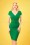 Vintage Chic for Topvintage - Brenda Pencil Dress Années 50 en Vert Printemps 3
