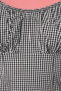 Steady Clothing - Daisey Gingham Top in Schwarz 3