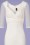 Steady Clothing - 50s Abigail Special Occasion Diva Pencil Dress in Off White 2
