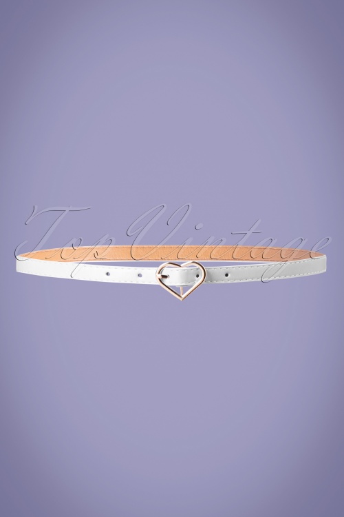 Banned Retro - 50s My Heart Belt in White