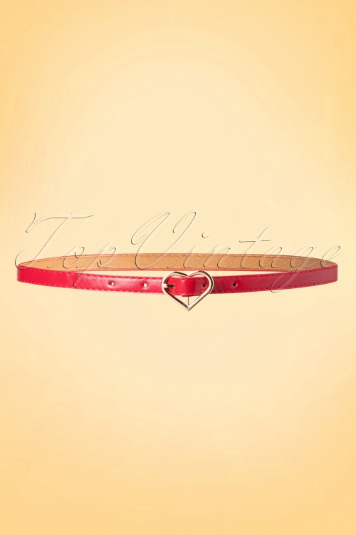 Banned Retro - 50s My Heart Belt in Red
